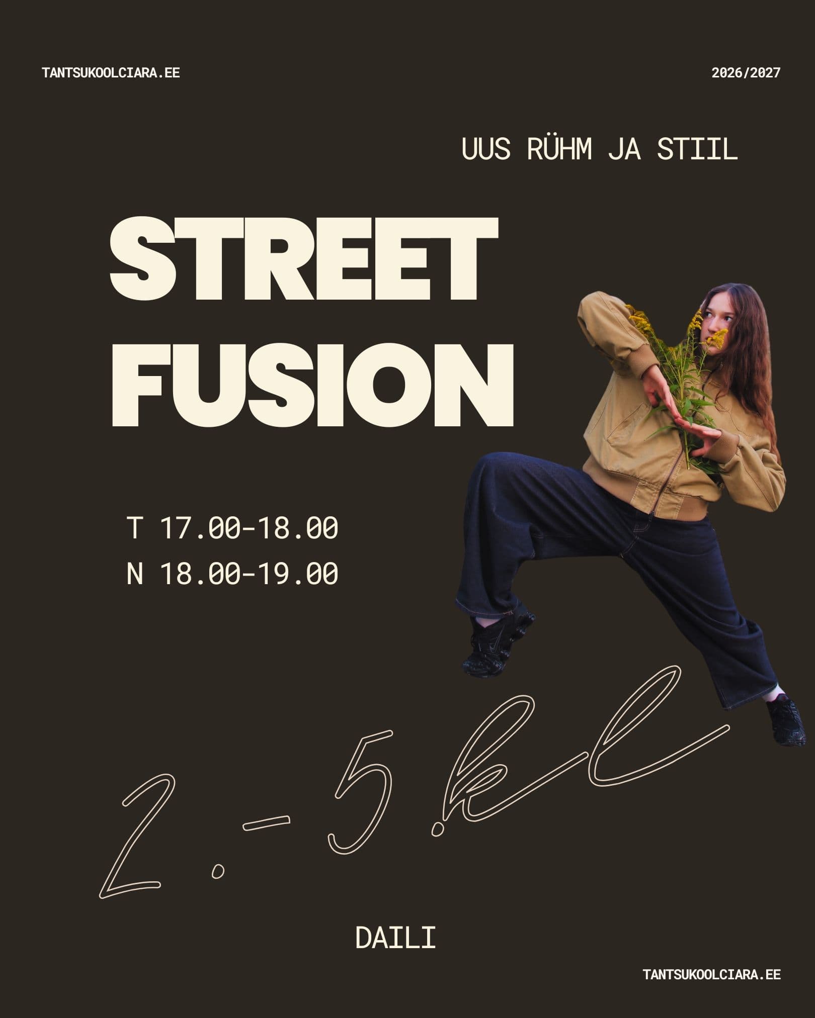 STREET FUSION: uus tänavatantsu rühm 2.-5. kl